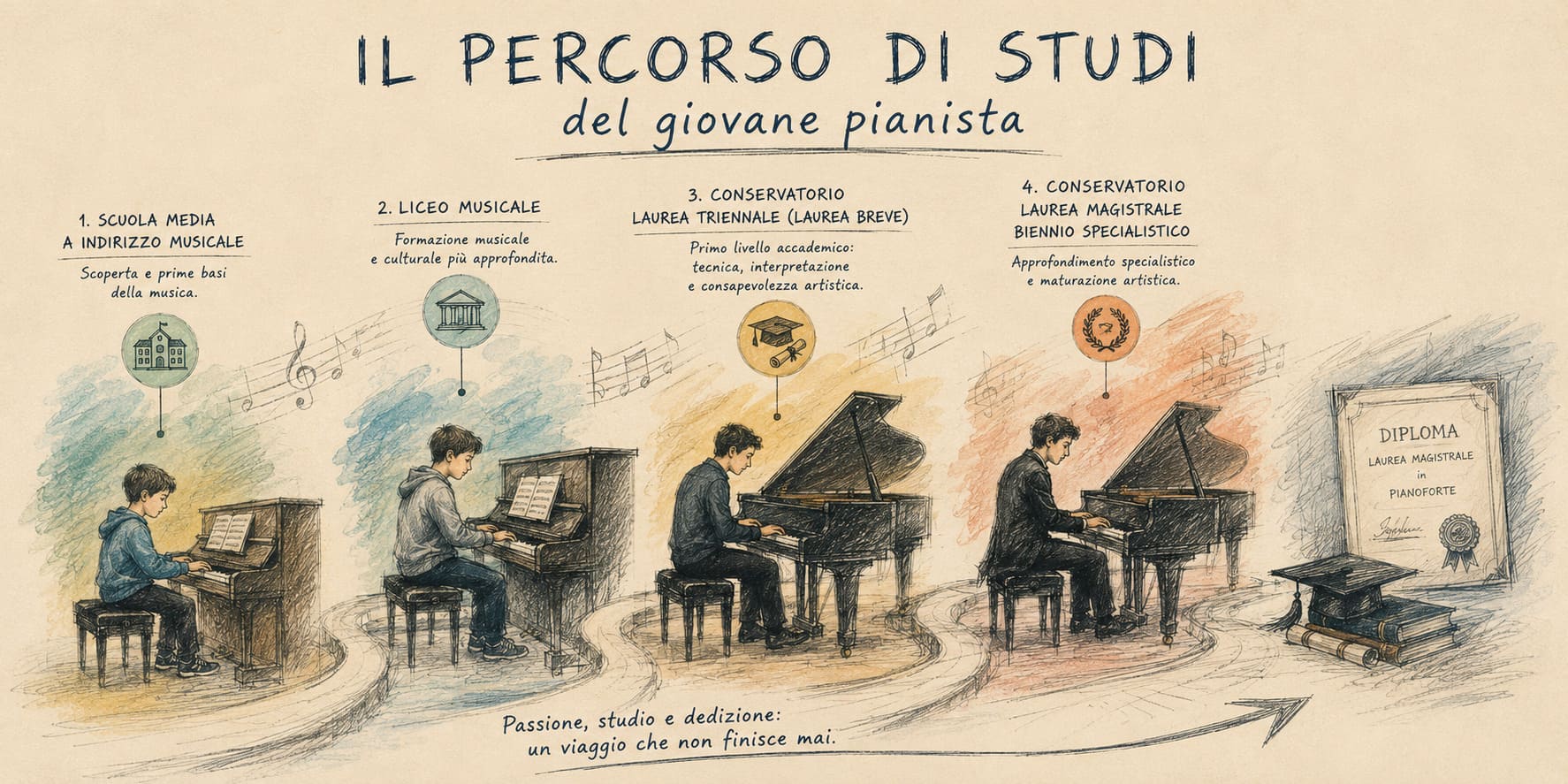 Lo studio del pianoforte